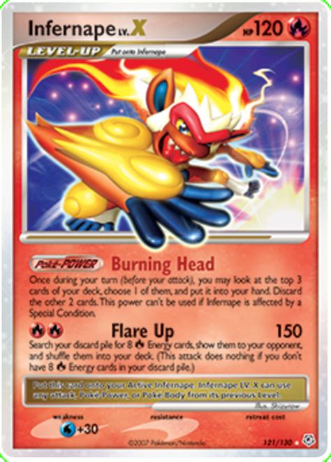 infernape lv x|infernape x card.